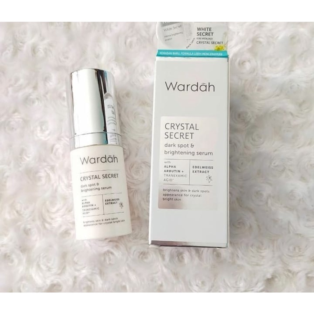 Wardah Crystal Secret Dark Spot &amp; Brightening Serum | Wardah White Secret Intense Brightening Essence