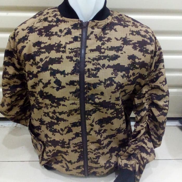 jaket bomber loreng pramuka (scout) pesanan khusus Halmahera Timur