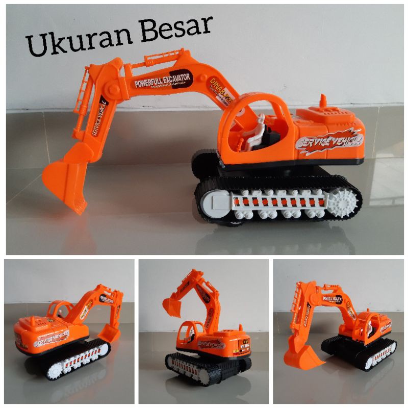 Mainan Truk Excavator Ukuran Besar - Miniatur Alat Berat Beko Anak