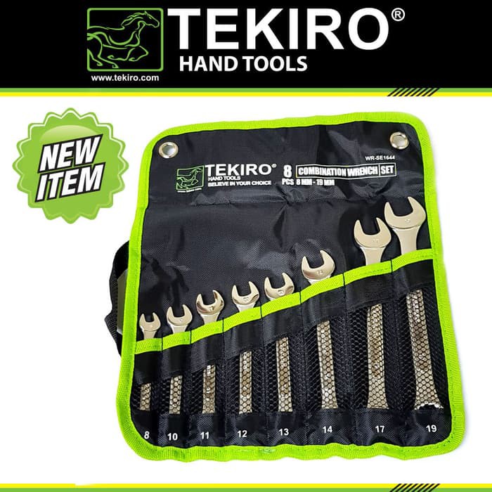 TEKIRO - KUNCI RING PAS 8 PCS 8 - 19 MM PER SET ORIGINAL GROSIR MURAH