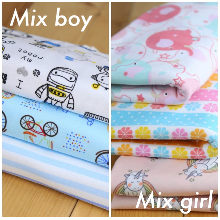 Velvet Junior Bedong Bayi / Kain Bedong Bayi Isi 3pc lovingbabyshop
