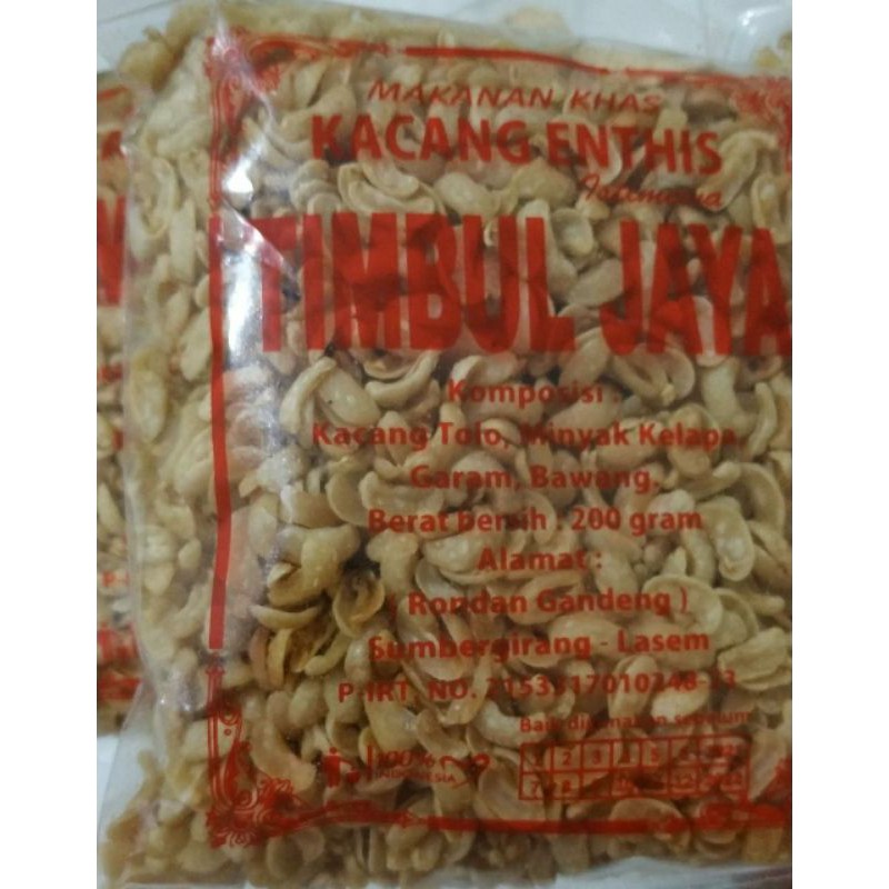 

KACANG ENTHIS KACANG TOLO KACANG BERAS GURIH ENAK SNACK MAKANAN