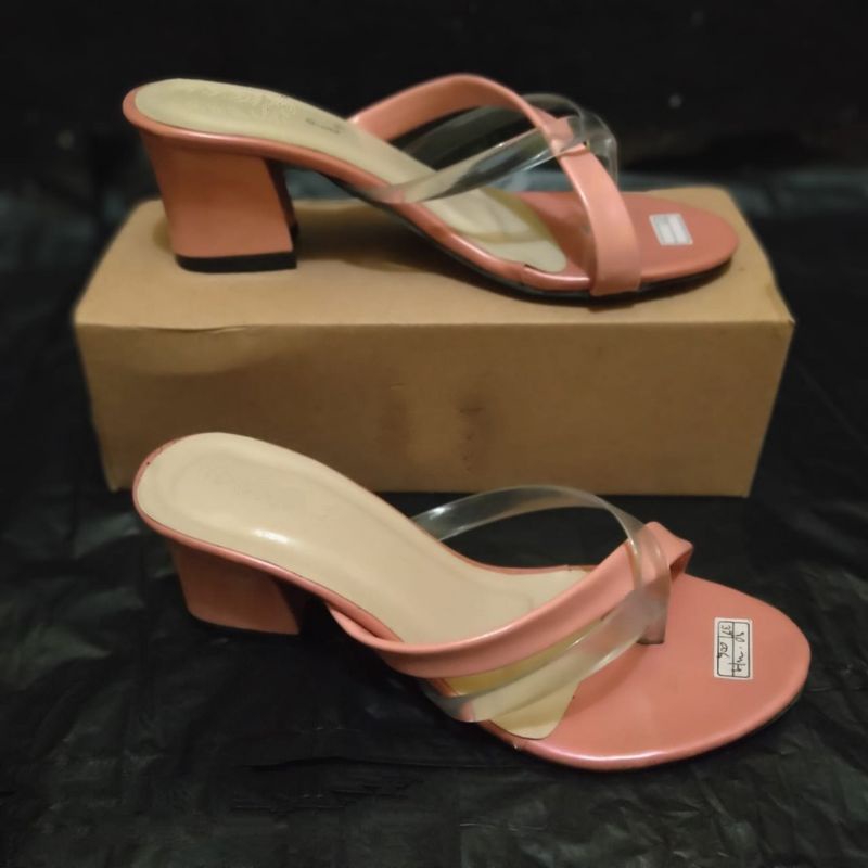 Sandal heels jepit wanita hak tahu 5 cm HB06