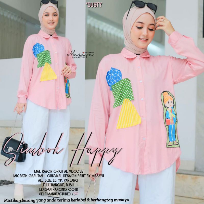 GHUI ~ SIMBOK HAPPY BLOUSE (ORIGINAL MASAYU BATIK)