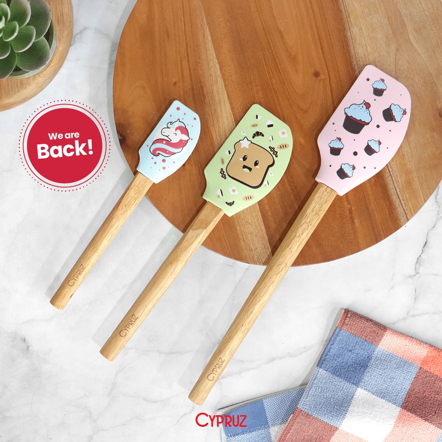 Cypruz Silicone Pattern Utensils / Spatula Karakter