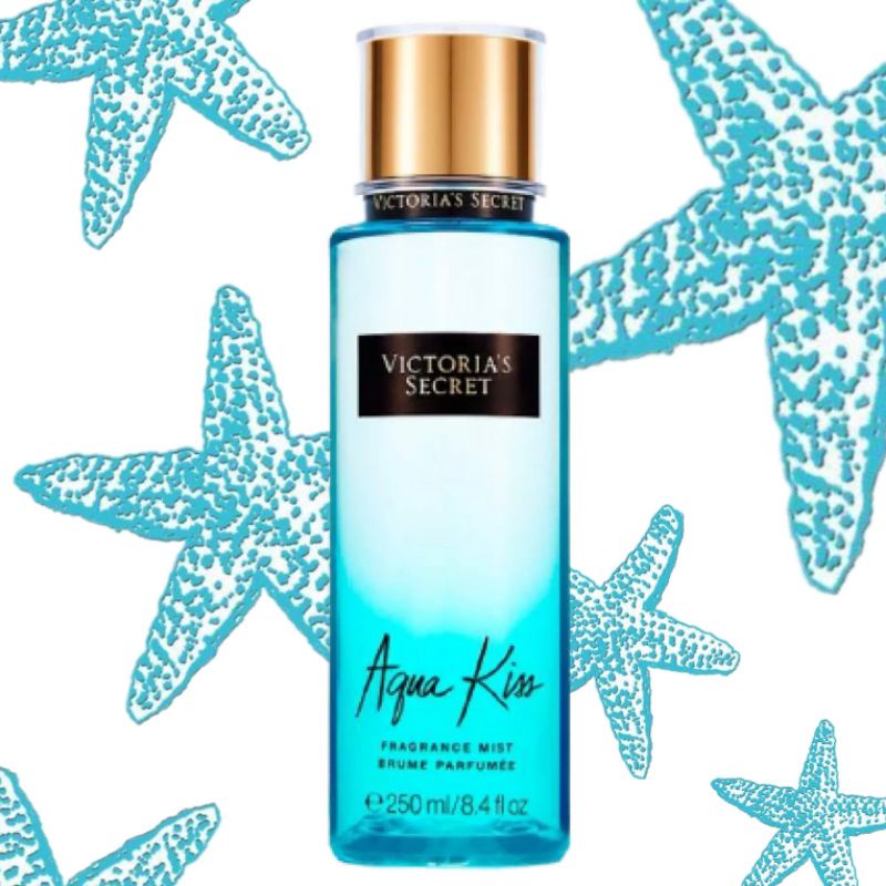 VICTORIA'S SECRET VS AQUA KISS FRESH COOL WATERS BRIGHT DAISY MAKE A SPLASH FANTASIES FRAGRANCE FINE FRAGRANCE BODY MIST 250 ML PEWANGI BADAN