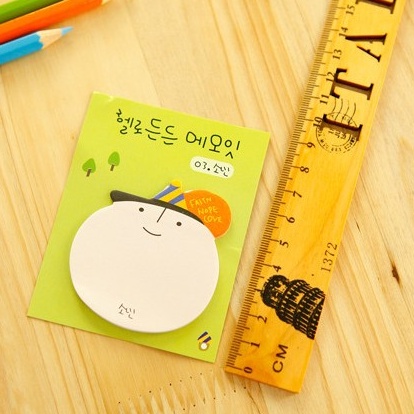 Post It Sticky Notes Memo Kecil Karakter / Stiki Note Murah Motif Muka dan Beruang Pink Unik Lucu L3,403 - KSY051-7