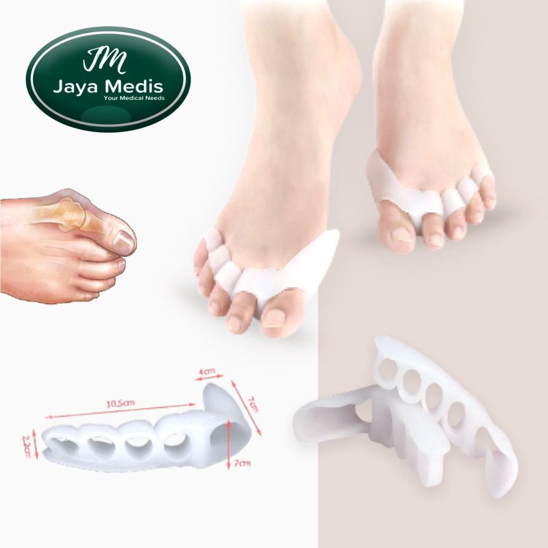 Pemisah Jari Kaki Thumb Valgus Protector Silicone 1 Pasang