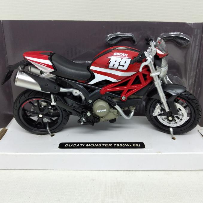 Termurah Diecast Motor Ducati Monster 796 Newray 1:12