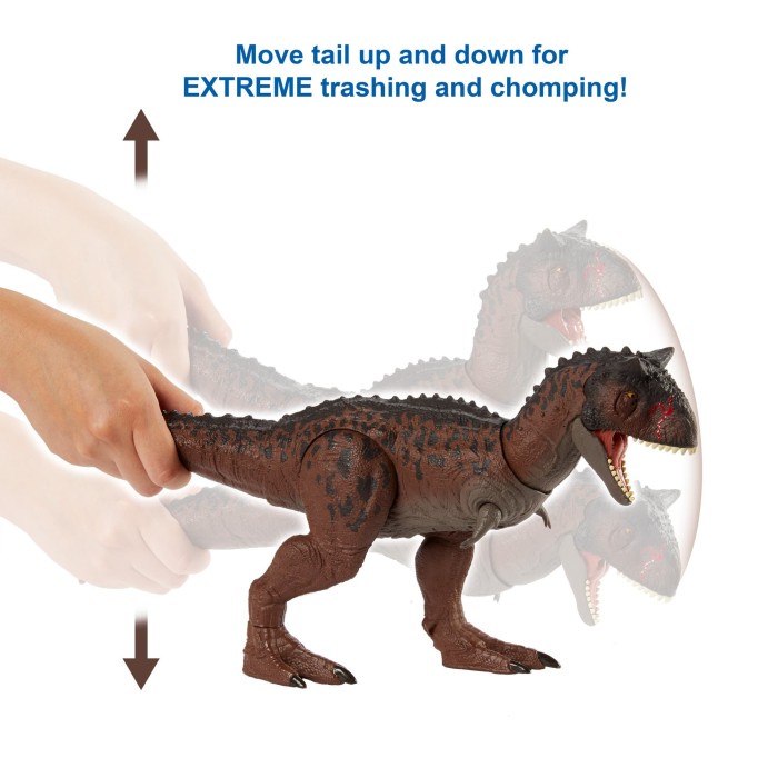 Jurassic World Control 'n Conquer Carnotaurus Toro Mattel Figure