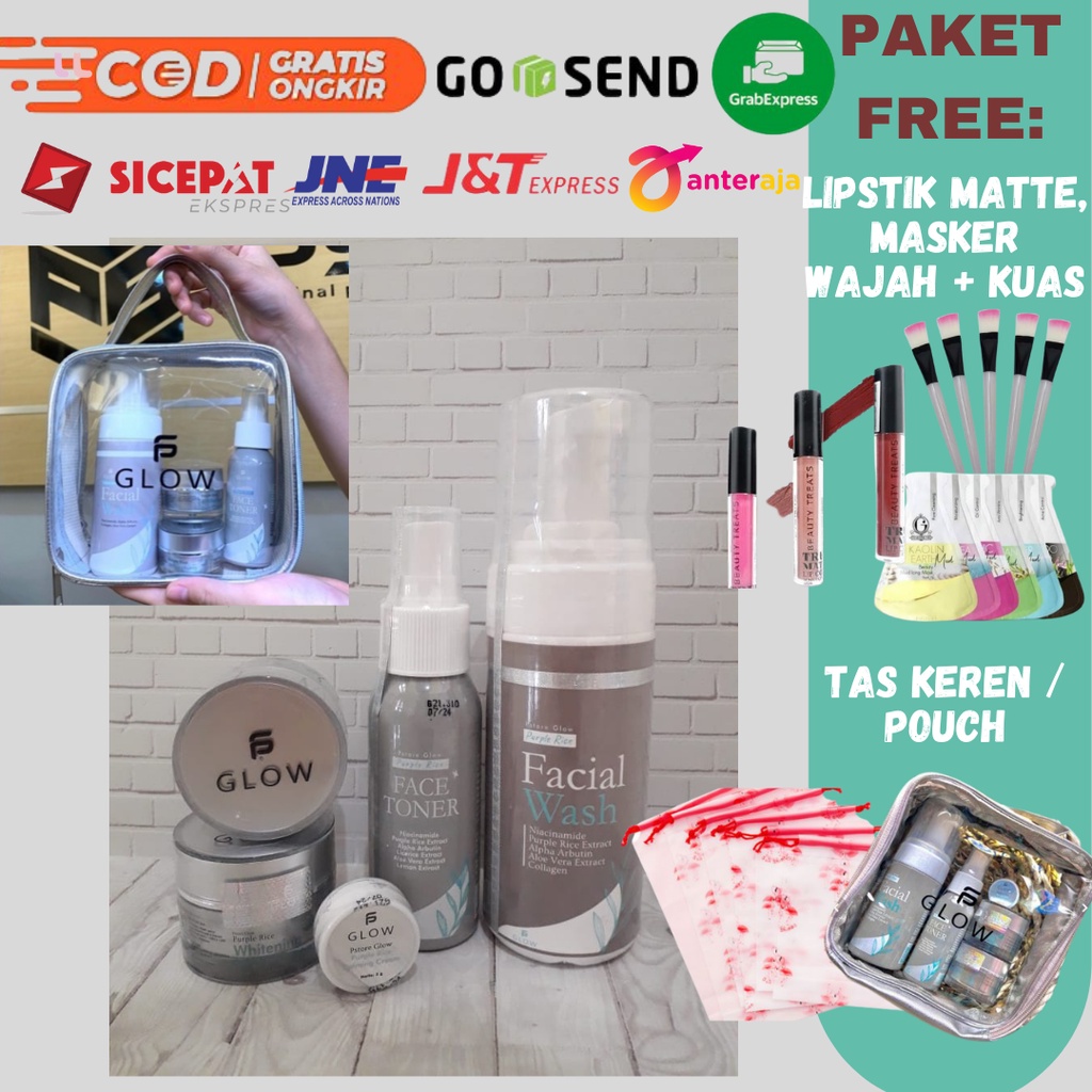 Skincare Glowing Skincare Cewek Aman BPOM PS GLOW WHITENING GLOWING, PS Glow Skincare Pemutih Wajah,