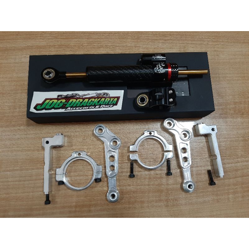 STABILISER STABILIZER SETANG STANG YAMAHA RX KING RX K RX Z RX S PLUS STABILISER MATRIS ITALY KARBON PENDEK-1