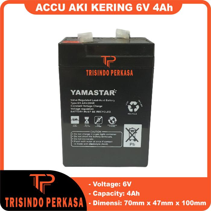 Accu Aki Baterai Battery Kering 6V 4Ah