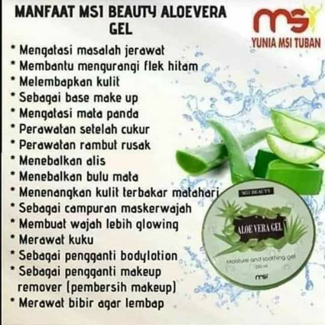 Aloevera Msi 250gr Kode Bpom Aman Bumil Busui Anak Shopee Indonesia