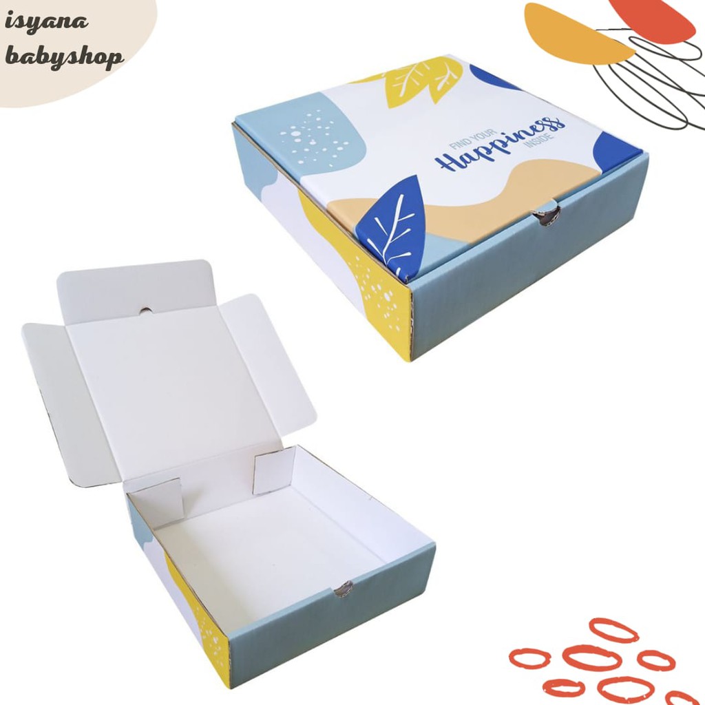 

Kardus Kado Bayi / Box Hampers Motif | Bonus Pita, Bubble Wrap 3 Lapis & Kartu Ucapan