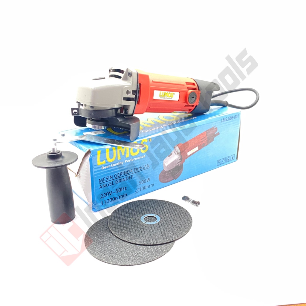 LUMOS G08-001 Mesin Gerinda Tangan 4 Inch - Disc Angle Grinder Gurinda