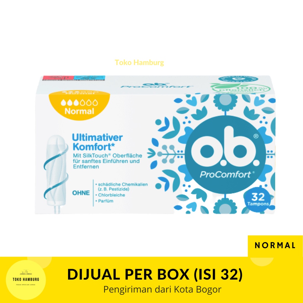 Jual TAMPON OB PRO COMFORT NORMAL PER BOX ISI 32 | Shopee Indonesia