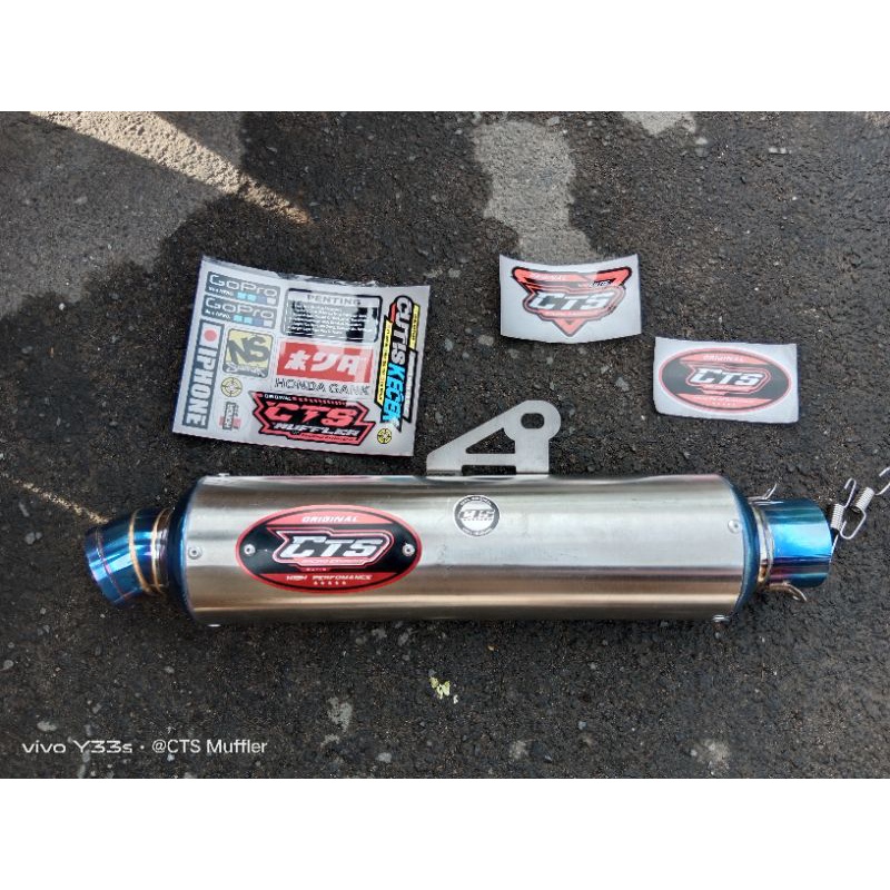 SLENCER JENONG BLUE ORIGINAL CTS MUFFLER FREE LASER