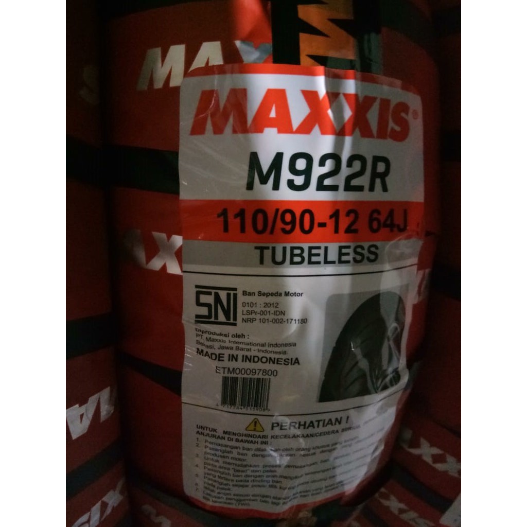 Ban Motor Maxxis M922R 110/90 Ring 12 Tubeless