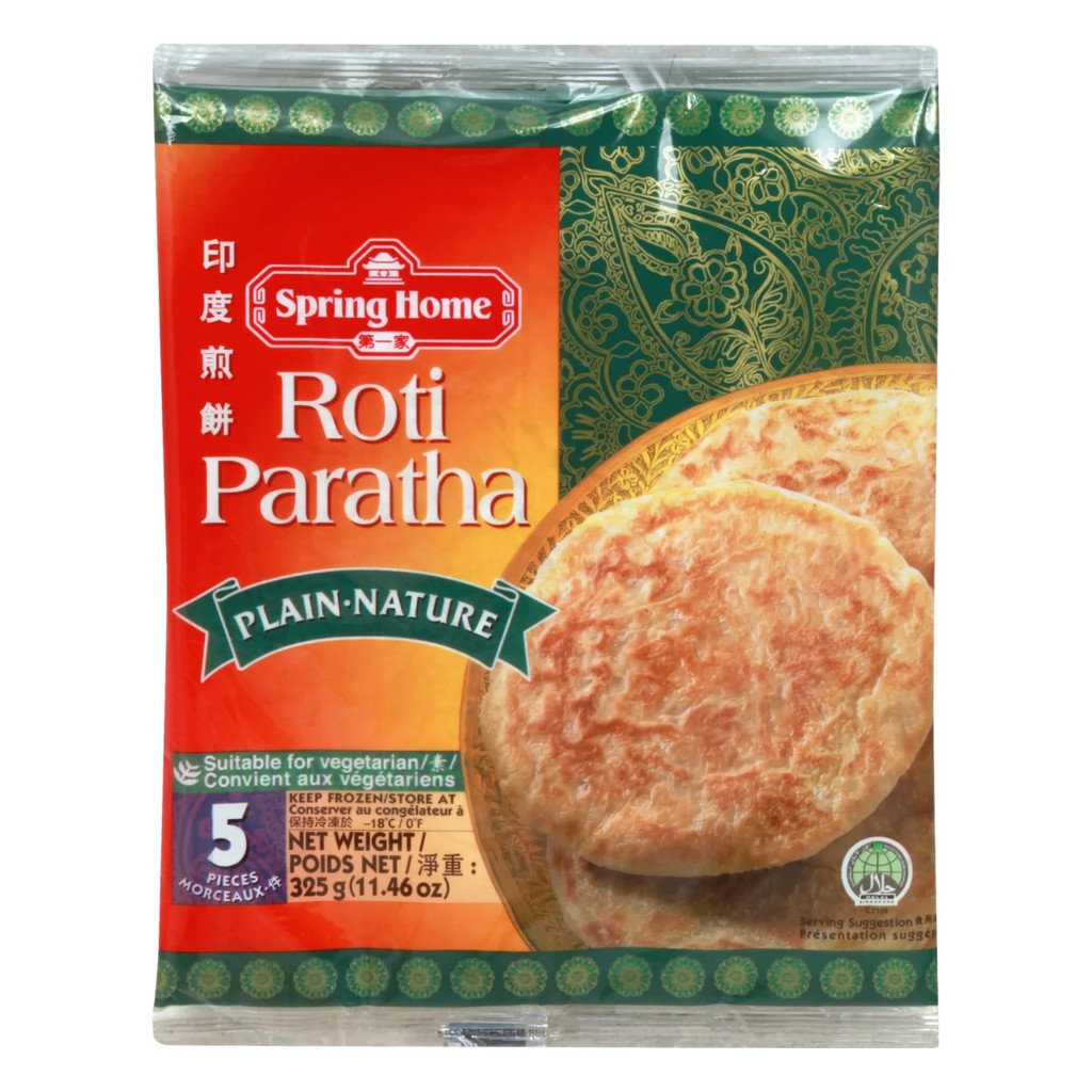 

ROTI PARATHA PLAIN FROZEN FOOD ISI 5PCS