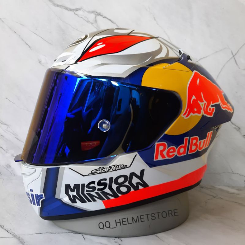 KYT TT COURSE REPAINT DOVI PAKET VISOR IRIDIUM BLUE