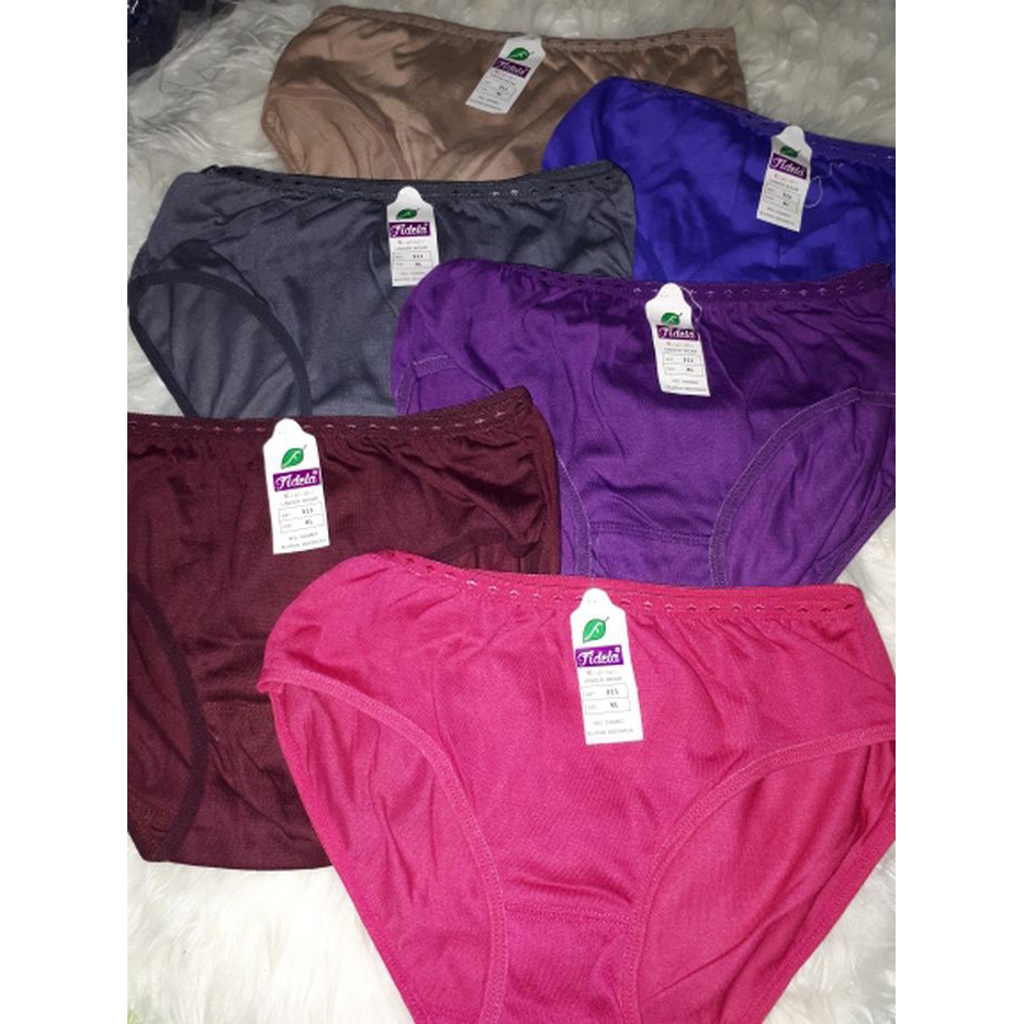 Cd Wanita Murah Fidela Ukuran Besar Big Size L XL XXL / Celana Dalam Wanita Katun Polos