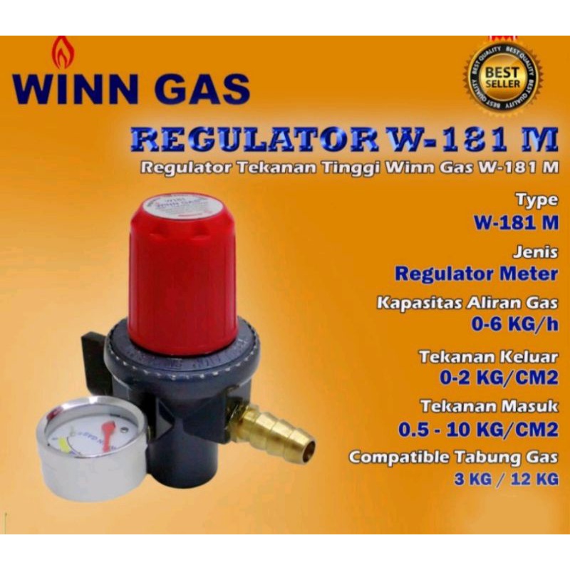 Regulator meter kompor gas tekanan tinggi