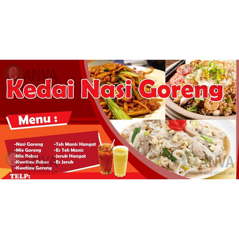 Contoh Spanduk Warung  Nasi  Goreng  desain  spanduk keren