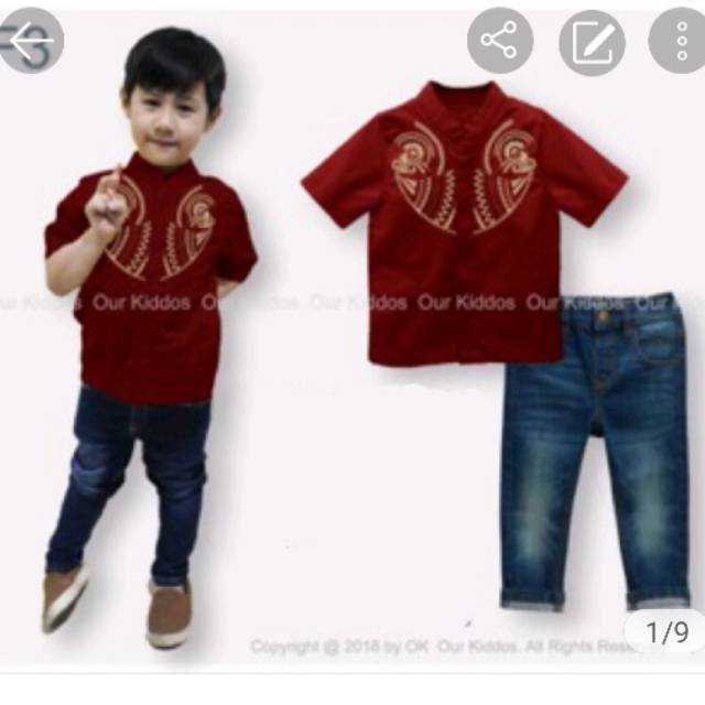 BAJU KOKO KIDS SZ 2-7y