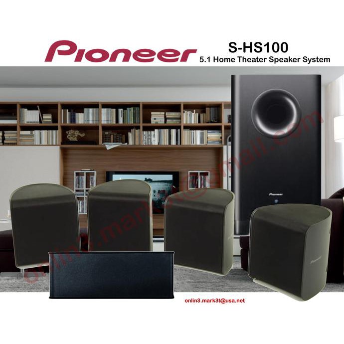 E0809 Paket Pioneer Shs100 Shs 100 5.1 Home Theatre Speaker System Sln Jbl New