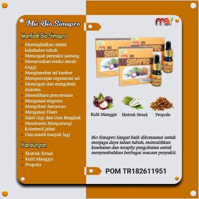 BIO SIMAPRO PRODUK ASLI MSI 100%