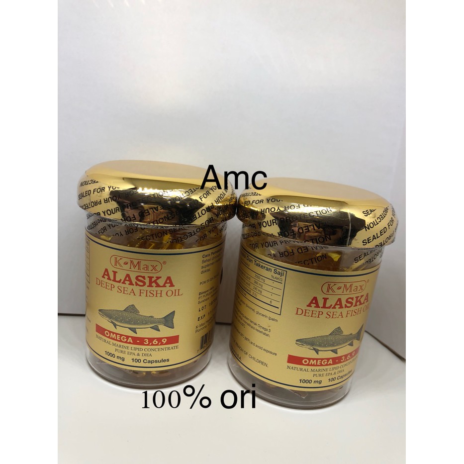 TERMURAH - K-Max Alaska minyak ikan alaska omega 3 gold