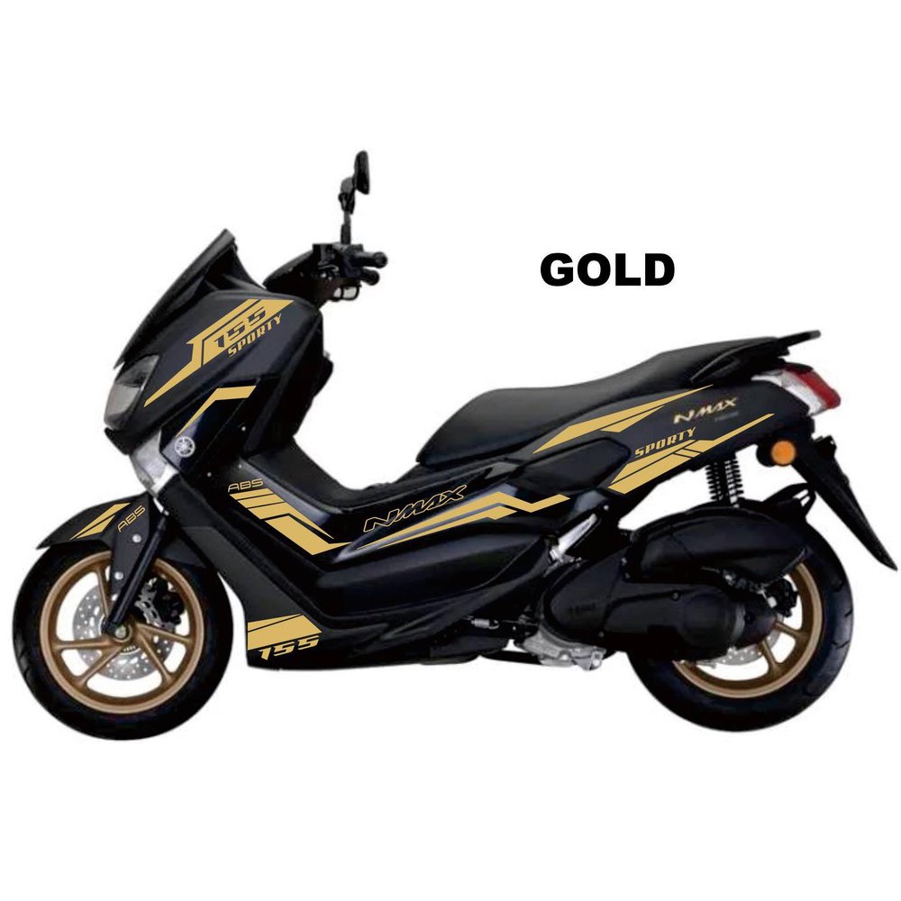 STICKER NMAX CUTTING GOLD VARIASI WARNA GOLD