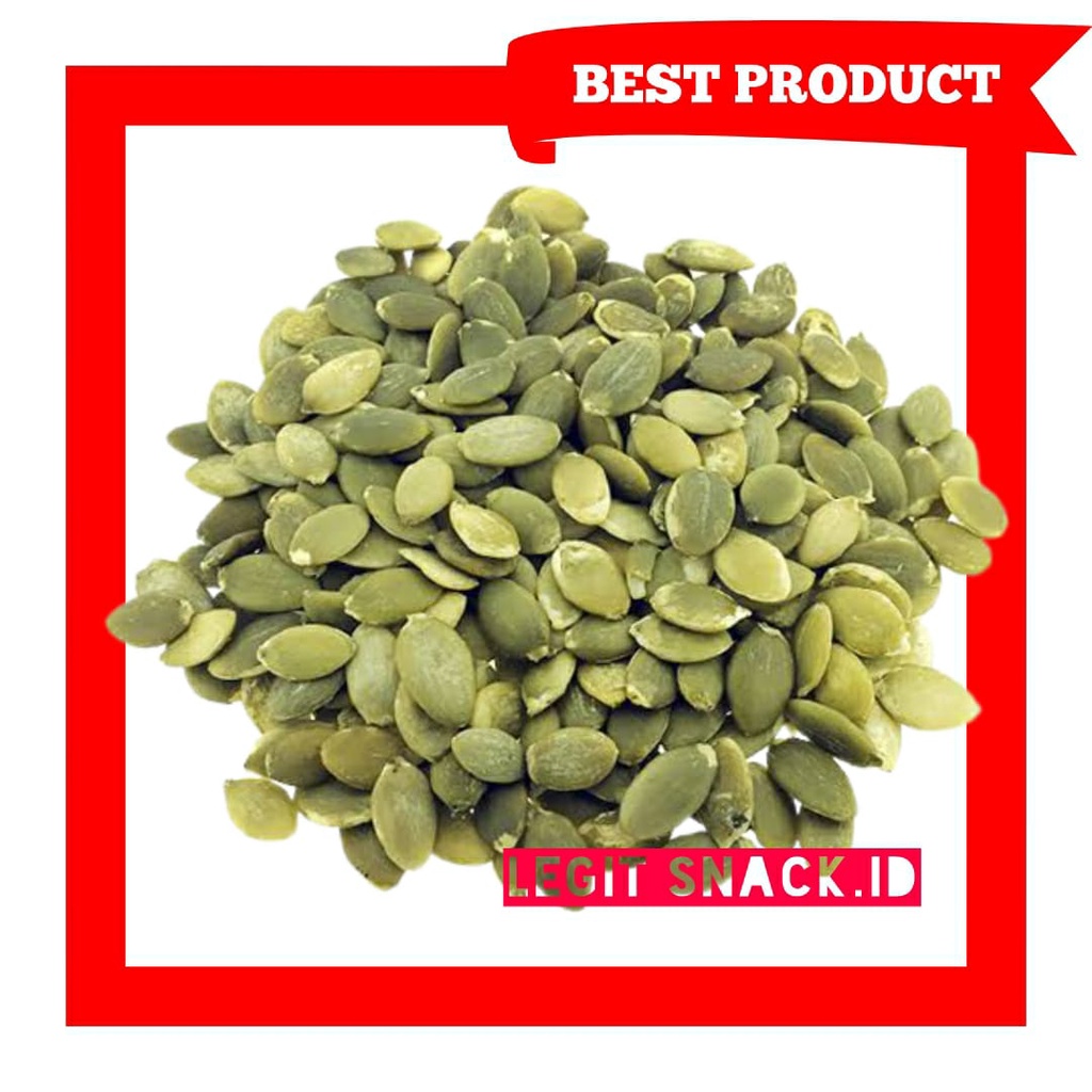 

RB Pumpkin Seed 500 Gram / Kuaci Biji Labu Mentah / Kwaci Hijau Kupas / Raw Pumkin Seeds