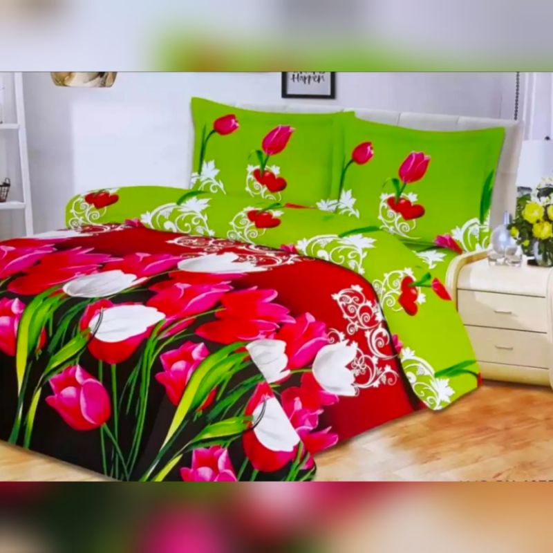 BISA COD | PROMO SPREI MOTIF BONITA 3D | SPREI ANTI LUNTUR 180x200 | SPREI MOTIF BUNGA MURAH