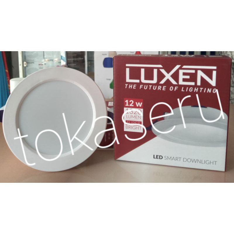 LUXEN LED SMART DOWNLIGHT 12 WATT LAMPU LED PLAFON LUXEN