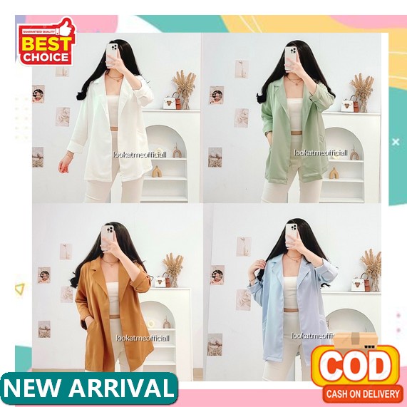 Blazer Knit Korean “ Blazer Rajut - Blazer Rajut Gaya Korea - Blazer Terlaris Wanita - Blazer Terlar