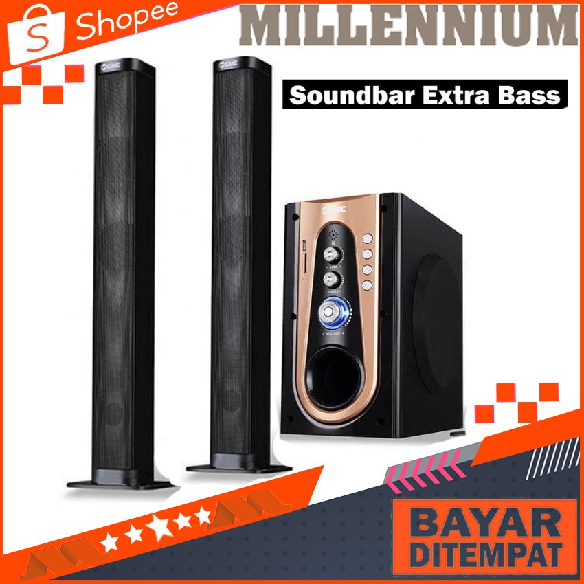 GMC 886P Speaker Aktif Speaker Soundbar Bluetooth Bisa TV LED