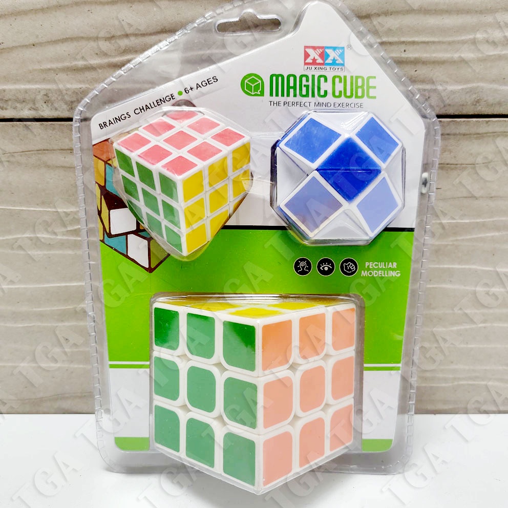 MAGIC CUBE MAINAN ASAH OTAK KUBUS RUBIK STRICKERLESS 3X3X3