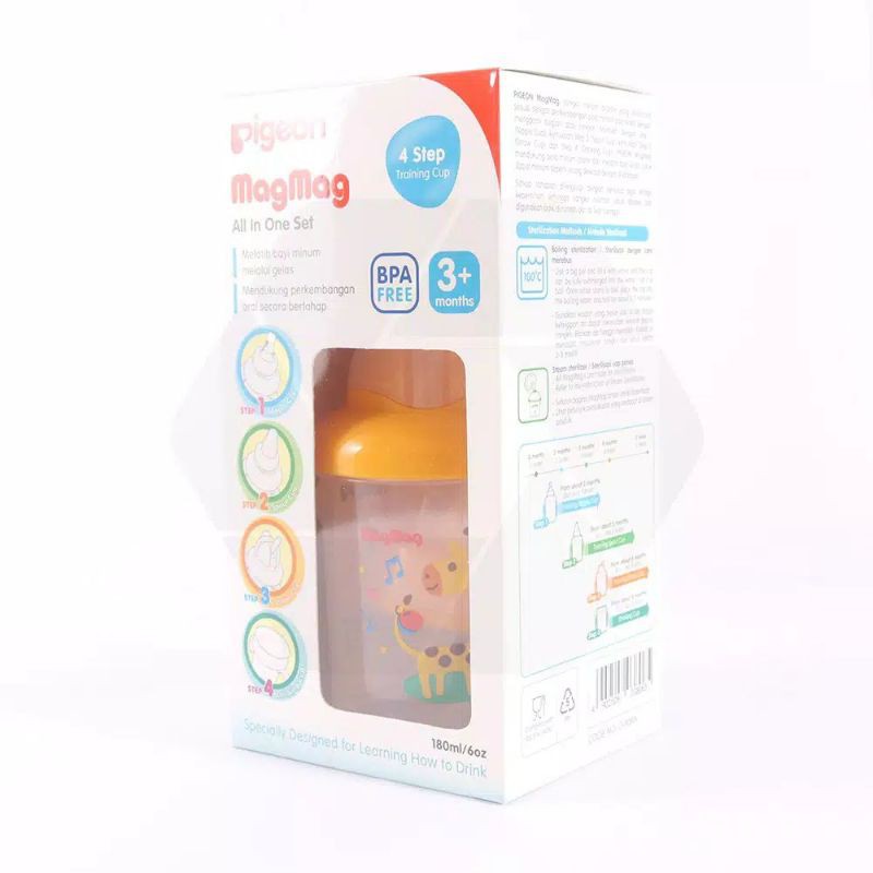 Pigeon Magmag Mag Mag All in One Set Training Cup / Botol Gelas Minum Bayi