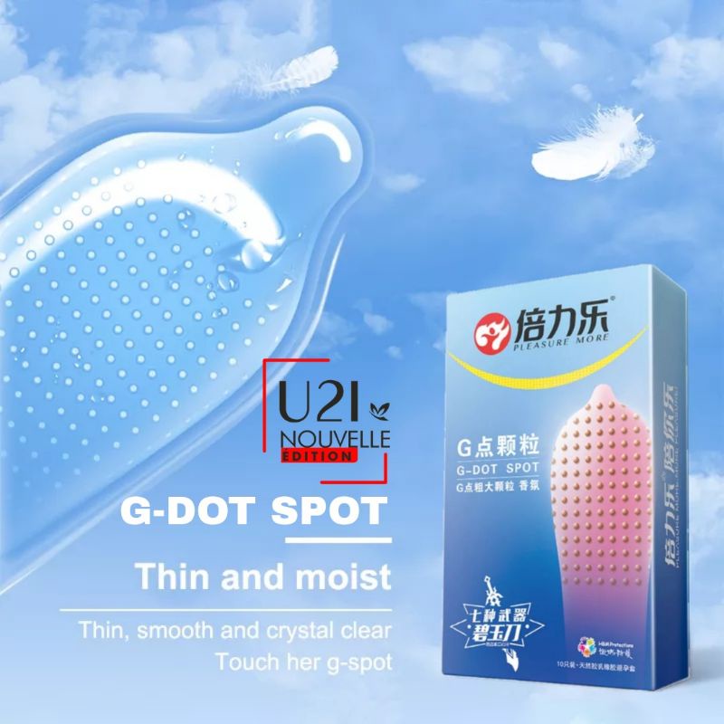 u2i Kondom Extra G-Spot Dotted with 530 Spot G Point Condoms