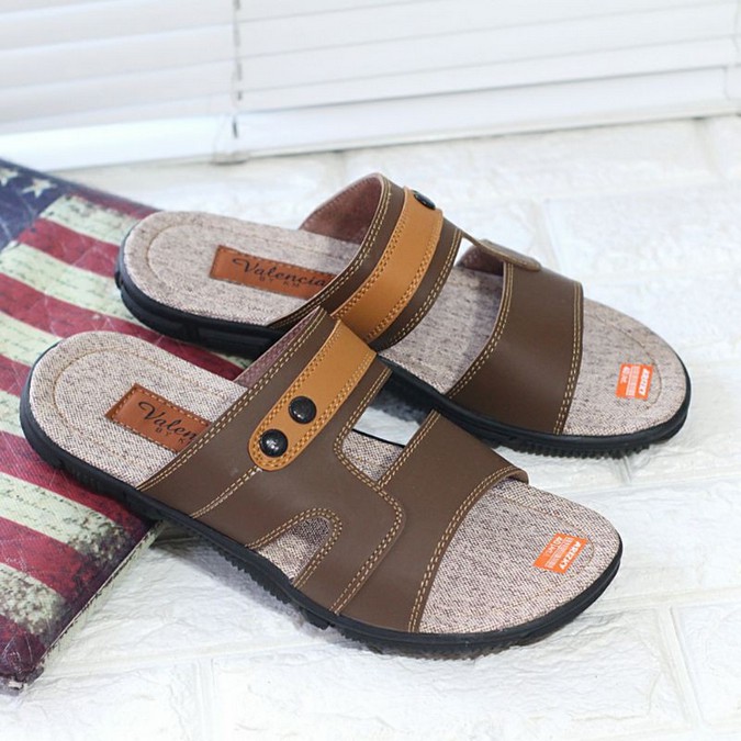 sandal sol pria slide distro casual kokop KANCING