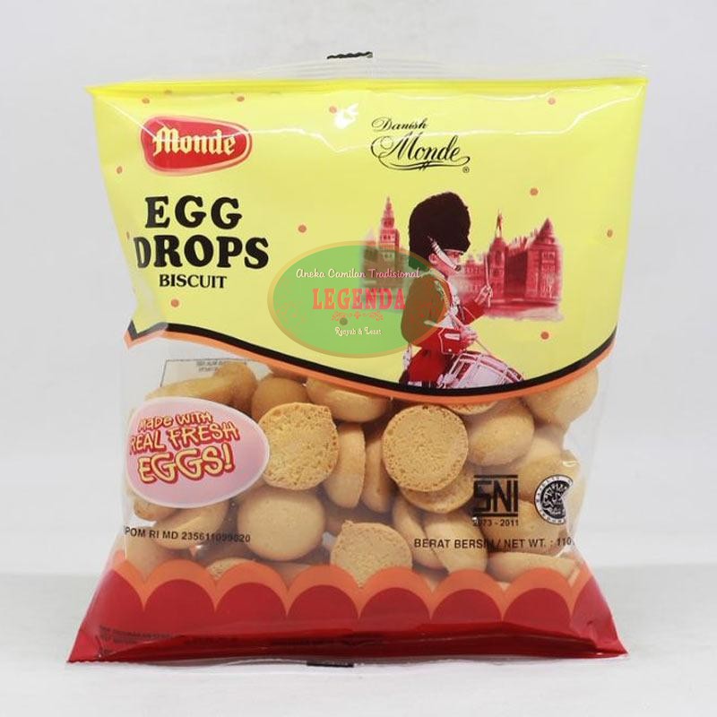 

Monde Egg Drops 110gr egg ball biscuit