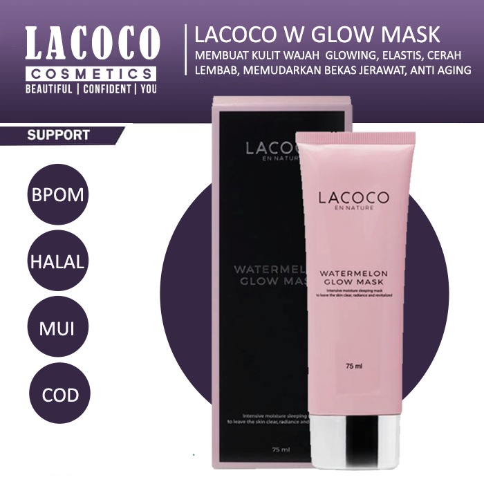 Lacoco Watermelon Glow Mask Sleeping Mask Original