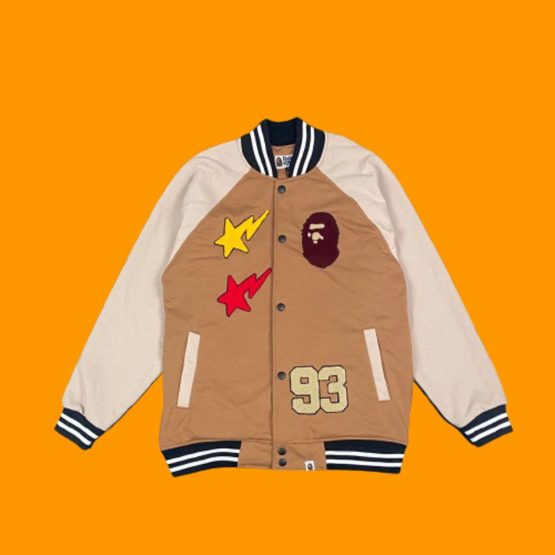 Jaket Bomber Varsity A Bathing Ape Unisex