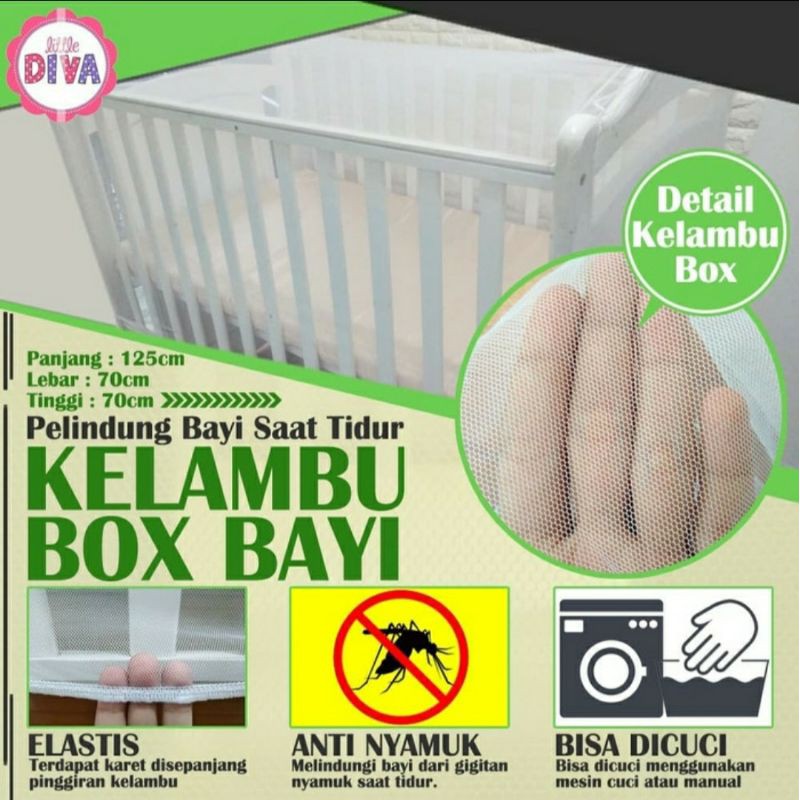 KELAMBU BOX bayi segi empat nuna sena pliko baby does cocolatte sarung anti nyamuk klambu praktis