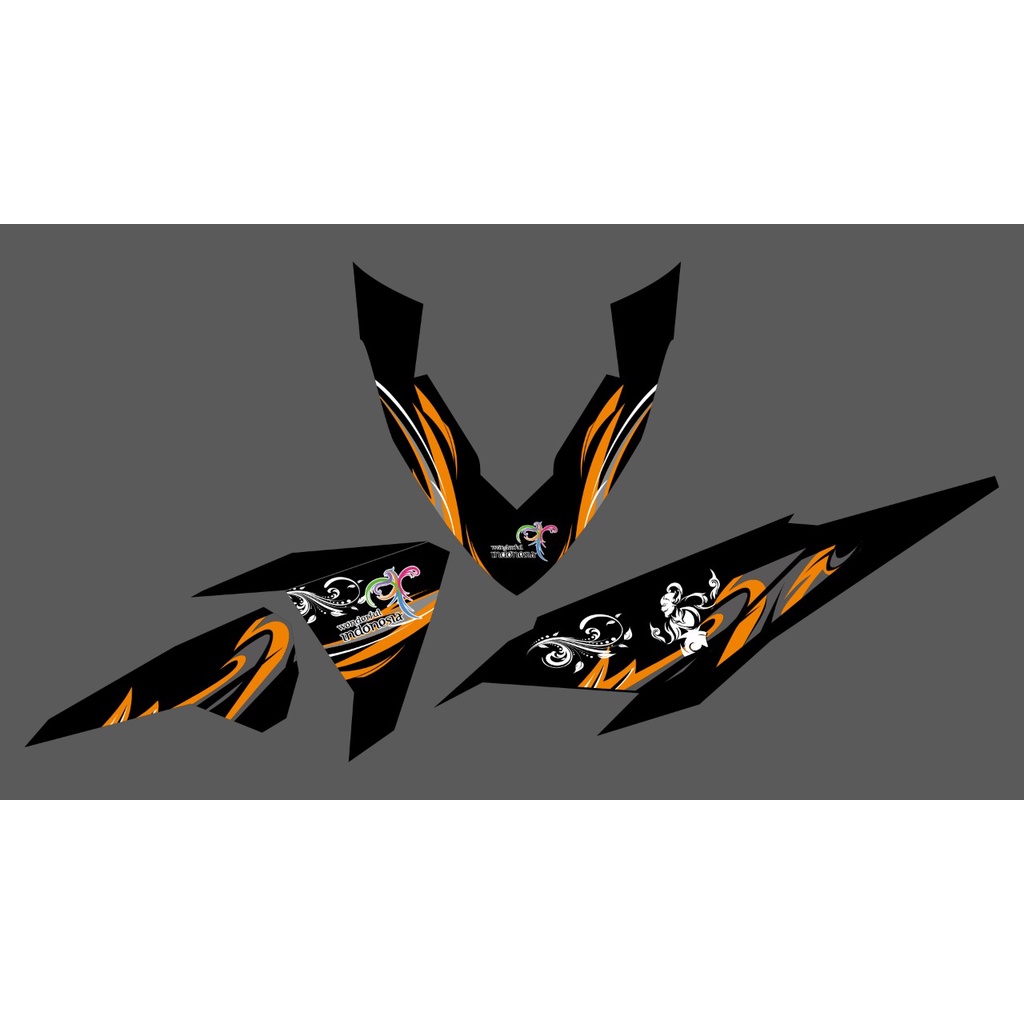 STRIPING TRANSPARAN COSTUM LIVERY PO HARYANTO VARIO LED 2016 - 2017