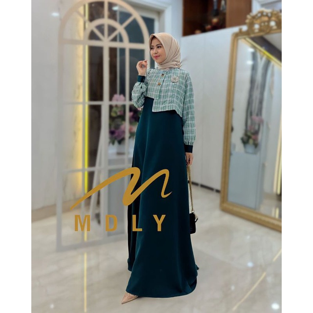 Gamis Dress Wanita Terbaru Savira Dress By MDly