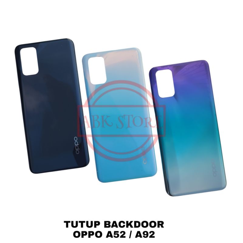 TUTUP BELAKANG BACKDOOR COVER BATERAI BACK CASING OPPO A52 / A92 BACKCOVER