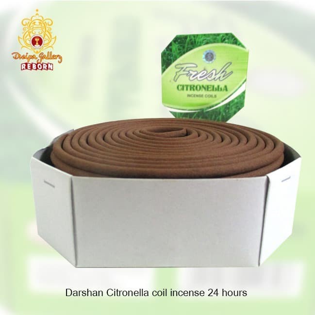 Dupa/ Hio Lingkar Wangi Harum Darshan Citronella Coil Incense 24 hours